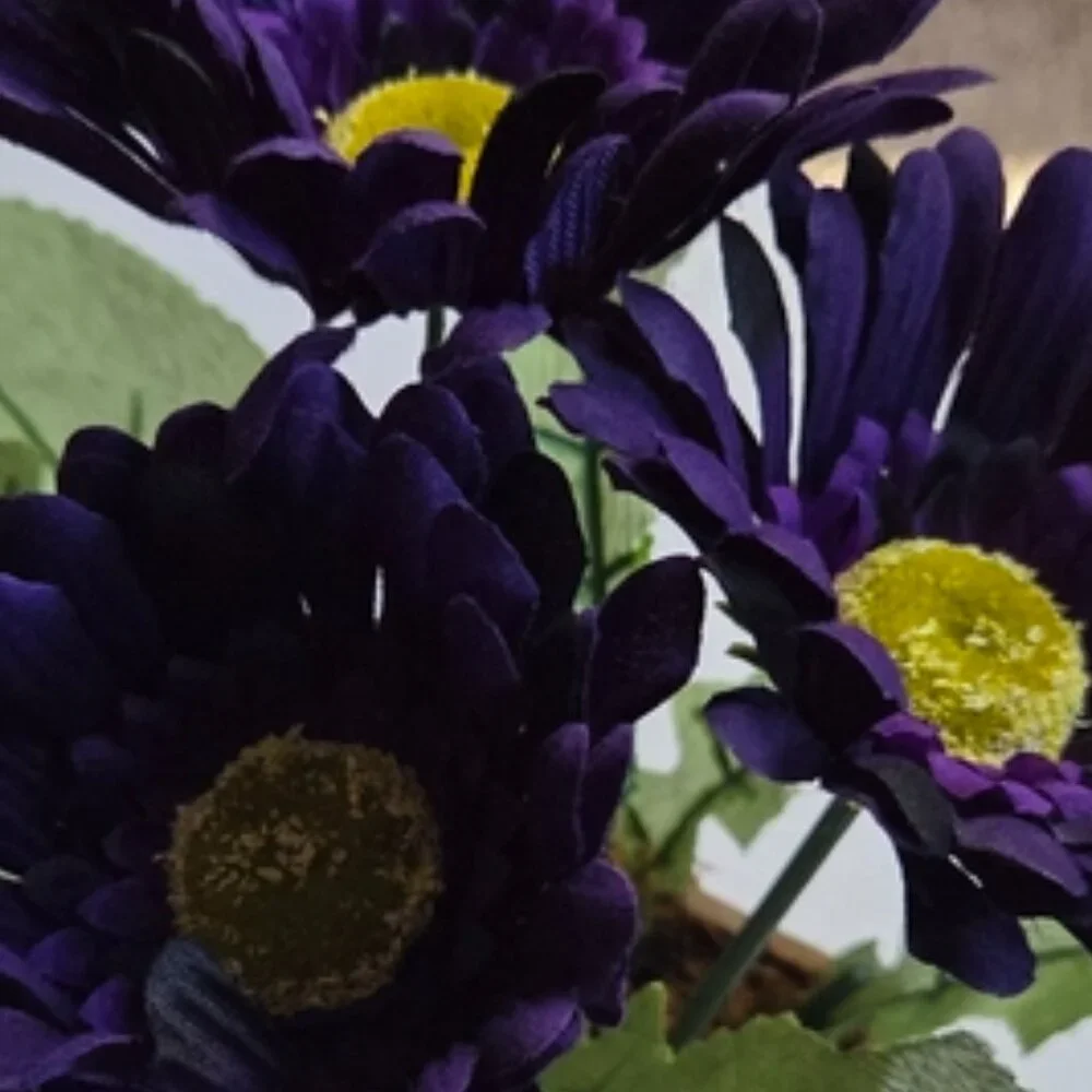 Faux Purple Flowers purple artificial
